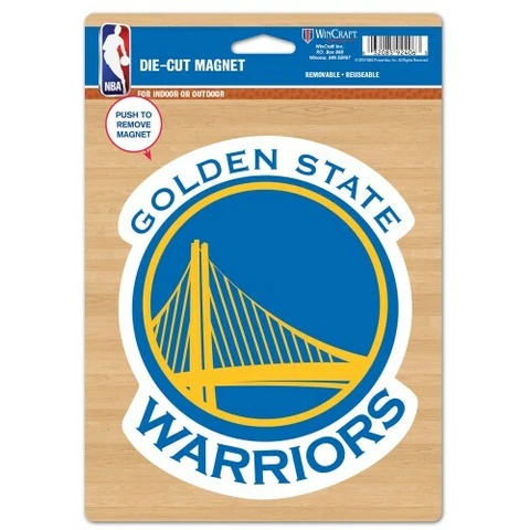 GOLDEN STATE WARRIORS DIE-CUT VINYL MAGNET 5" DIAMETER HIGH QUALITY Cover