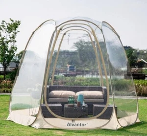 Alvantor 10'x10' Pop Up Tent, Bubble Tent Outdoor Cold Weather Tent. Clear. New - Picture 1 of 4