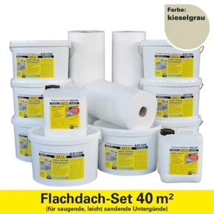 AXOL Set für 40m² Kieselgrau Flachdachabdichtung (Doppelgarage) - Bild 1 von 9