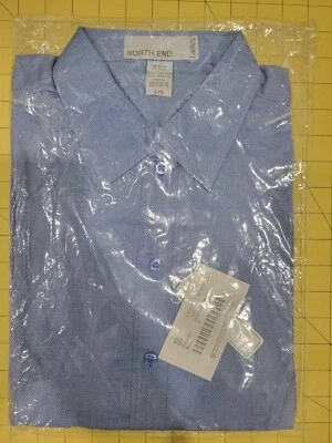 Camisa Dobby North End Damas #77028 Talla GRANDE. Color: azul profundo/799  Foto 1 de 4