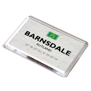 FRIDGE MAGNET - Barnsdale, Rutland - Lat/Long SK9009 - Picture 1 of 1