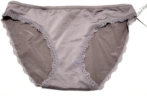 Calvin Klein Gray Bikini Panties Size 5 S Small Polyester 1 Pair Smooth New NWT - Picture 1 of 4