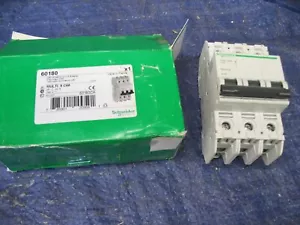Schneider Electric 60180 C60 Miniature circuit-breaker New Open Box 20 Amp 3P - Afbeelding 1 van 6