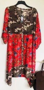 Kleid Frogbox Gr 42 Mustermix bunt Sommer ausgefallen neu mit Etikett NP: 169,-€ - Bild 1 von 9