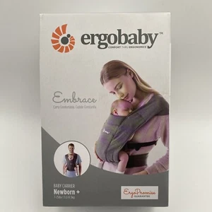 Ergobaby Embrace Cozy Newborn Baby Wrap Carrier 7-25 Pounds, Heather Grey - Picture 1 of 5