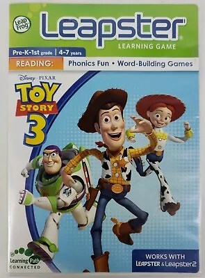 Leap Frog Leapster Learning Game Toy Story 3 LeapFrog case + cartridge - Image 1 of 3