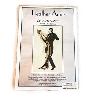 CrossstitchUK Heather Anne DECO ELEGANCE CS566 The Dancers RARE! New Sealed - Bild 1 von 5