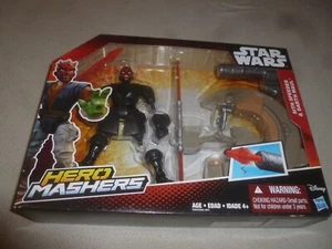 NUEVA FIGURA DE HÉROE MASHERS SITH SPEEDER Y DARTH MAUL DE STAR WARS HASBRO DISNEY NUEVA EN CAJA - Imagen 1 de 3