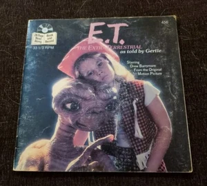 E.T. The Extra-Terrestrial As Told By Gertie Book And Record 1982 Vintage - Picture 1 of 4