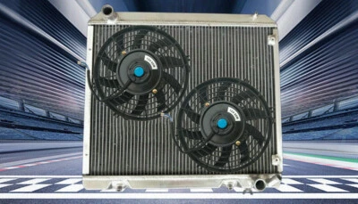 Alu Radiator+FAN For Mercedes Benz W113 280SL 280 XL 2.8L 1967-1971 70 AT Foto 1 de 4