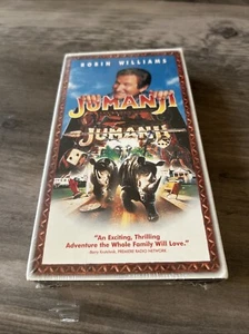 Jumanji VHS Tape Sealed Blue Reels 1996 Robin Williams - Picture 1 of 1