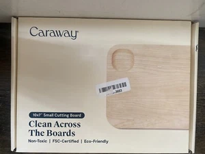 Caraway Cutting Board Small 10 x 7 Double Sided Wood Made From Birch Non-Toxic - Picture 1 of 11