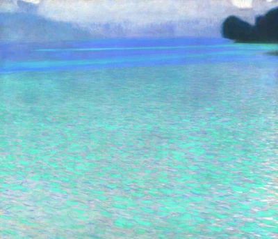 Impresión Giclee Gustav Klimt En El Lago Attersee sobre Lienzo 8x10 Paisaje Decoración de Pared Foto 1 de 2