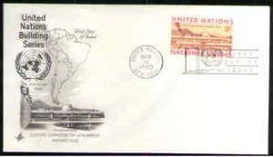 UN. 194. 195. UN Building, Santiago, Chile,UN Building Series. FDC.1969 - Bild 1 von 1