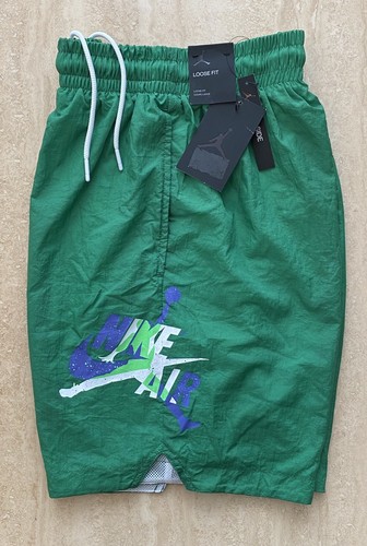 PANTALONCINI DA UOMO NIKE AIR JORDAN JUMPMAN TESSUTI A BORDO PISCINA NUOVISSIMI CON ETICHETTE TAGLIA S