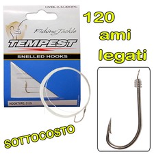KIT 120 AMI DA PESCA LEGATI FILO 2 MT AMO N. 12-14-16-18 MARE FIUME PREZZO STOCK