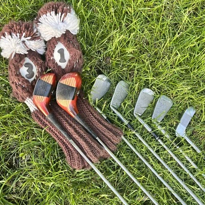 Rare Vintage MacGregor Ben Crenshaw Autograph Set Irons 3,5,7,9 Woods 1,3 Putter - Image 1 of 4