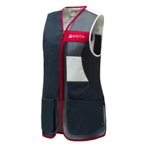 Beretta Womens Uniform Pro 20.20 Micro Shooting Vest Blue Total Eclipse / White - Picture 1 of 9
