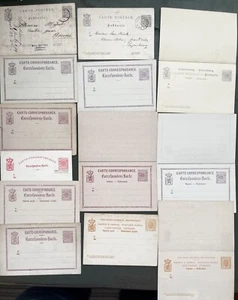 Luxemburg - Ganzsache - 1870er Jahre , 13 Exemplare - Bild 1 von 3