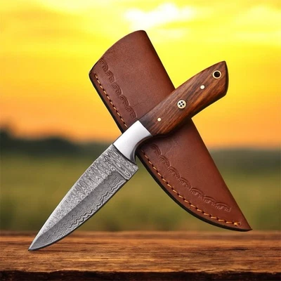 handmade Damascus Fix Blade Knife Full Tang Best Seller Knives - Image 1 of 4