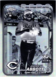 Andrew Abbott 2024 Topps Chrome Update #USC34 Negative Refractors Reds - Picture 1 of 2