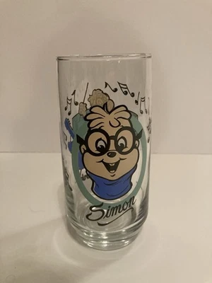 1985 VINTAGE ALVIN AND THE CHIPMUNKS COLLECTOR'S GLASS - SIMON - Изображение 1 из 2