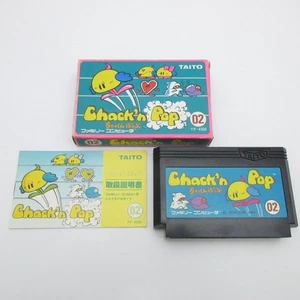 Chack'n Pop TAITO Famicom con scatola e cartuccia istruzioni testato FC - Foto 1 di 7