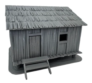 28mm Army Wargaming Jungle House Village Tropical Hut Japanese Style World War 2 - Bild 1 von 6