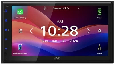 JVC KW-M590BT 6.8" Double DIN Digital Multimedia Receivers - Image 1 of 4