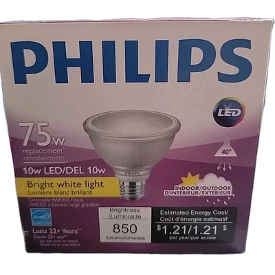 Philips Dimmable LED PAR30S Flood Bright White Light Bulb FS 75w Replacement. - Image 1 of 4