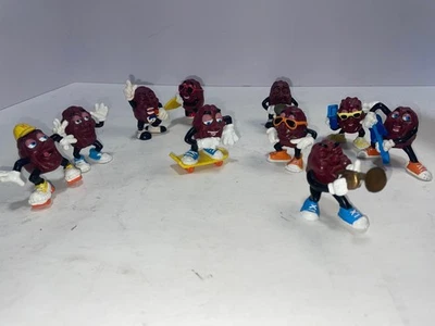 Vintage The California Raisins Lot Of 10 Toy Figurines 1980s Great Condition - Image 1 of 4