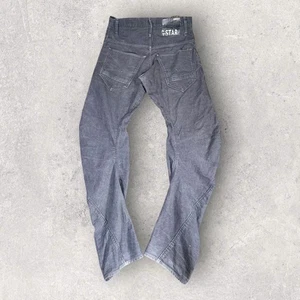 G Star Raw Arc 3D Loose Tapered Gray Corduroy Mens Pants Size 29x32 Faded - Picture 1 of 13