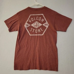 Volcom t-Shirt Men's Maroon Logo T-shirt size Small - Picture 1 of 5