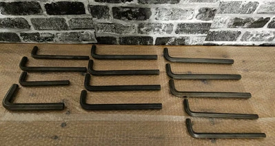 13x Allen Wrenches Hex Key Wrench LOT (13) Tools 1/2" , 5/8", 9/16" Large Tools  - Image 1 of 4