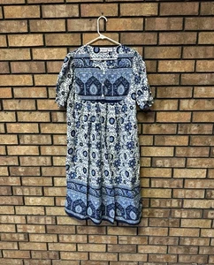 Nightgown Gown House Dress Moo Moo Duster Moomoo Grandmas Mrs Roper Phases XL - Picture 1 of 12