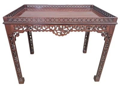 Baker Williamsburg Mahogany Chippendale Byrd China Table CW 192 Rare - Image 1 of 4