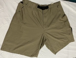 VTG St.John's Bay Men's Cargo Trekking Shorts Microfiber Khaki/Brown Size Large - Picture 1 of 15