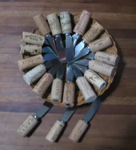 Wine Cork Cheese Spreader or Butter Knives - Picture 1 of 2