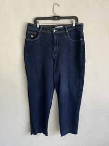 Gloria Vanderbilt Woman Blue Cotton Stretch Straight Leg Jeans, Size 18 - Picture 1 of 8