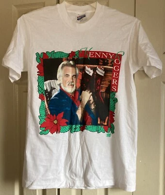 Kenny Rogers T Shirt Magic Of The Season Christmas Size Medium Vintage 90’s - Image 1 of 4