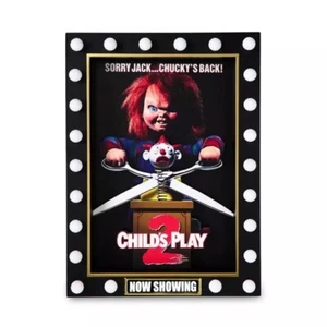 Officially Licensed Child's Play 2 Chucky LED Light Up Decorative Hanging Sign - Picture 1 of 4