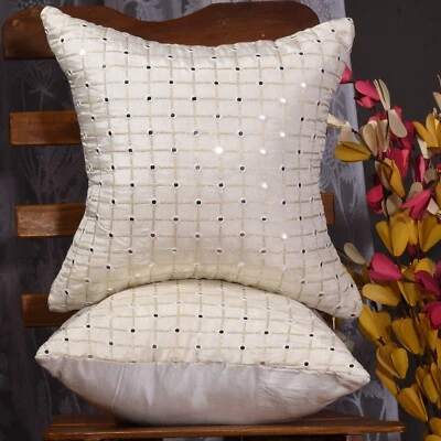 decorative pillows for sofa embroidered pillow cover silk designer throw pillows - Image 1 of 4