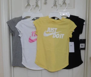 NWT 4 Nike Girls Tops Yellow Gray White Black sz 6X - Picture 1 of 3