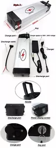 Battery 24 V.B7S5P LI-Ion Akku 24 v 10 Ah Lithium Battery for Silver Fish Ebike - Picture 1 of 4