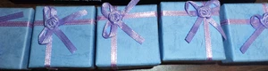 New Lavender Purple Jewelry Gift Paper Boxes Ring Earring Pendant Gift Box Lot 5 - Picture 1 of 9
