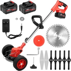 DECESPUGLIATORE A DOPPIA BATTERIA 48V SENZA FILI TAGLIABORDI ELETTRICO CON LAME - Imagen 1 de 5