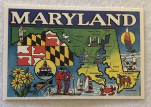 Hello From Maryland Postcard (D1) - Picture 1 of 2