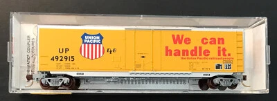Micro-Trains N scale Union Pacific 50’ Boxcar, #38240, Rd #492915. NIB - Image 1 of 2