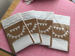 CAKE BUNTING Lets Celebrate  - mini paper bunting x 4 WEDDING PARTY NEW