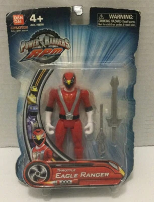 Power Rangers RPM Throttle Red Eagle Ranger 2009 Bandai Action Figure 88050 - Image 1 of 4